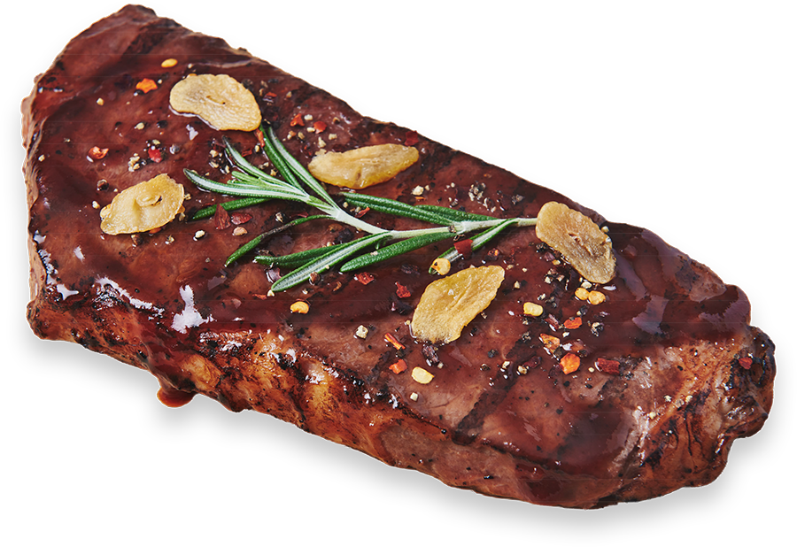 Chop House New York Strip with Bourbon Peppercorn Sauce