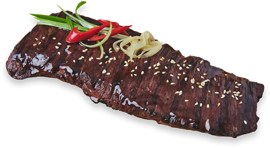 Chop House Skirt Steak with Teriyaki Sauce